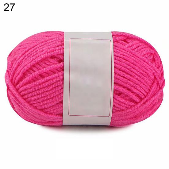 1 Roll DIY Skin-frendly Knitting Cotton Yarn Fiber Decorative Handmade Crochet Thread Clothing Accessories