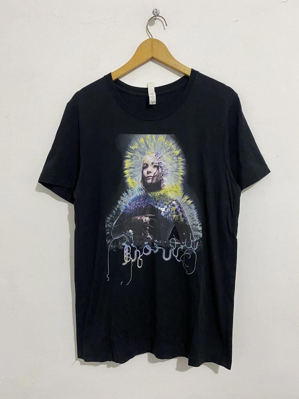 Bjork Vulnicura 2014 Shirt, Bjork Black Unisex Heavy Cotton Shirt Reprint KH6744 L