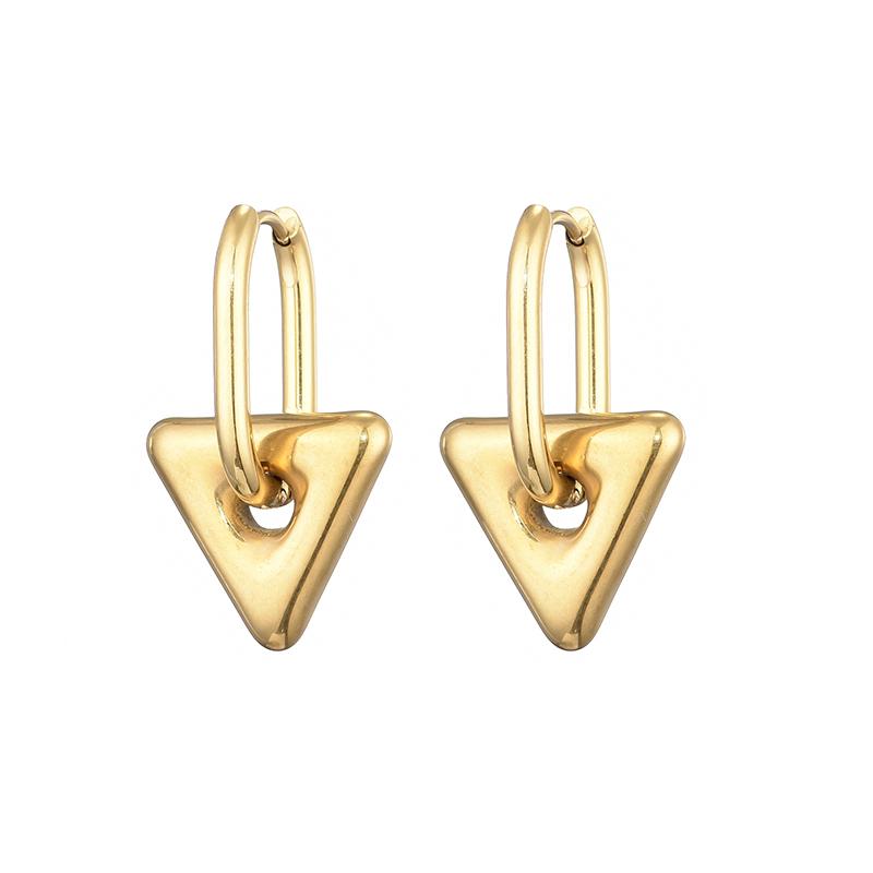 Classic Stainless Steel Heart Star Hoop Earrings For Women Punk Hip Hop Gold Silver Color Y2K Jewelry Female Earrings Oorbellen
