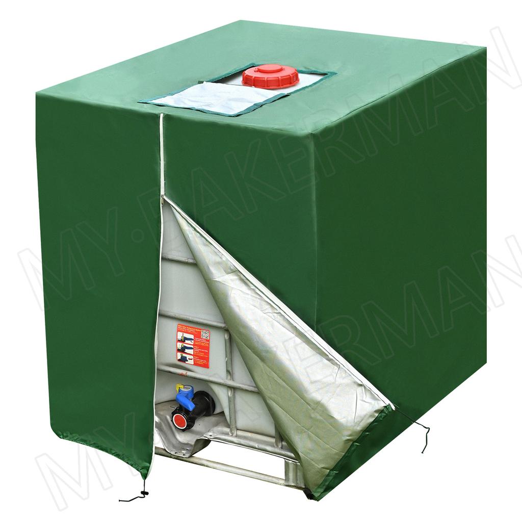 1000 Liters IBC Container Aluminum Foil Waterproof and Dustproof Cover Rainwater Tank Oxford Cloth UV Protection  Cover