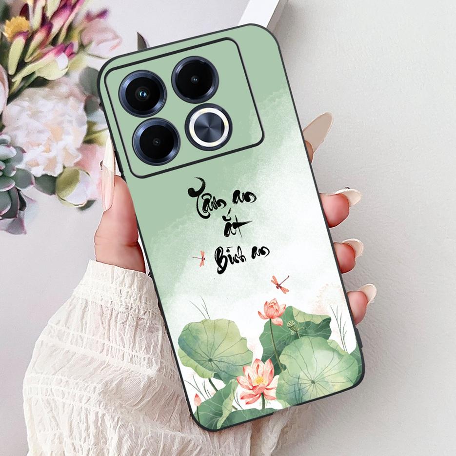 For Infinix Note 40 5G Case X6852 New Luxury Painted Cover Soft Silicone Phone Case For Infinix Note 40 Pro Plus Note40 4G Shell