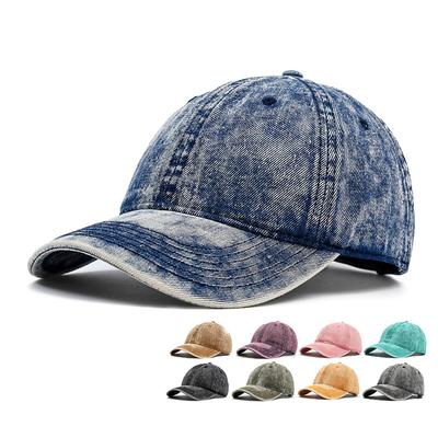 Denim Cap Spring Autumn Men Vintage Baseball Cap Women Sunscreen Sun Hat