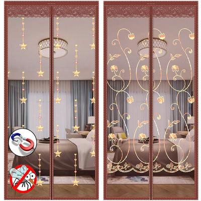New Door Screen Magnetic Door Netting Curtains Mesh Velcro Vorhang Anti Mosquito Insect Nets Window Mesh Net with Hook