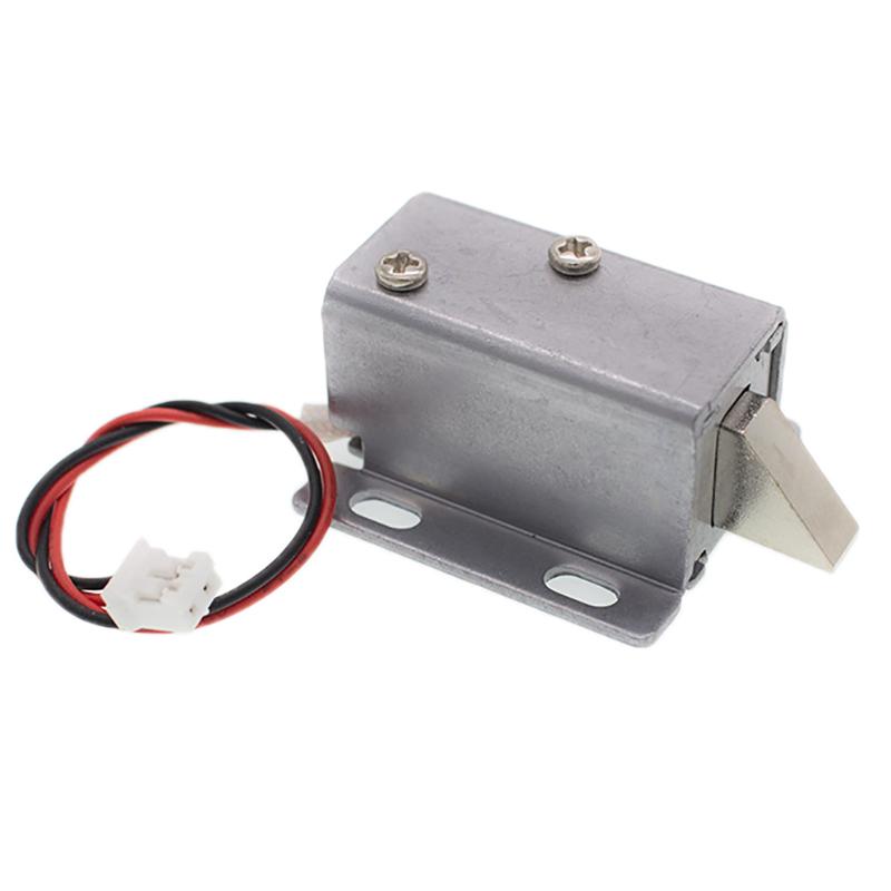 12V DC Mini 2728 Solenoid Lock - Electromagnetic Control Cabinet/Drawer Lock, Intelligent Auto Lock for Home Improvement