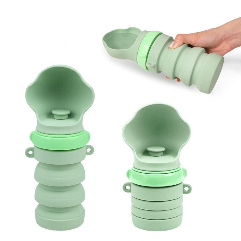 Silicone Collapsible Dog Water Bottle Food Grade Cat Water Bottle  Outdoor Dog Walking