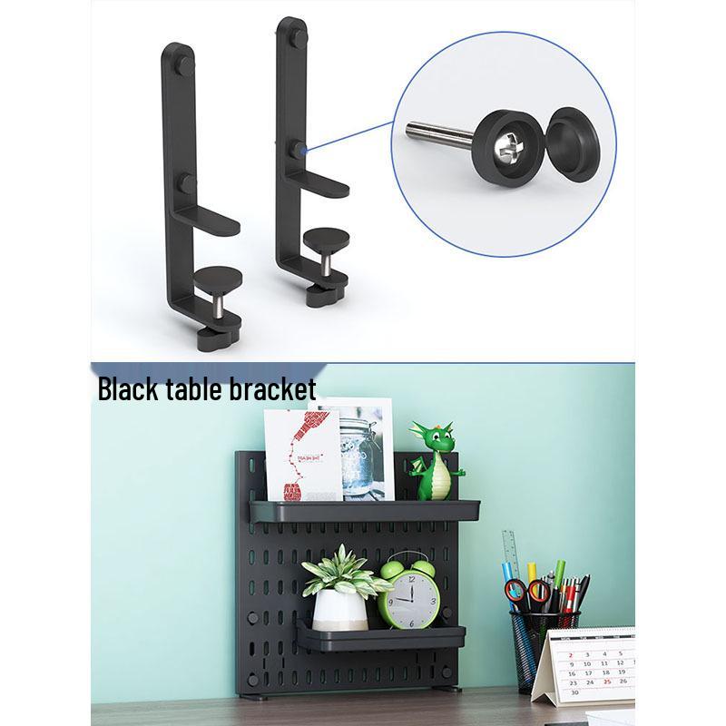 Desk Clip Adjustable Pegboard Stand - No-Drill Bracket