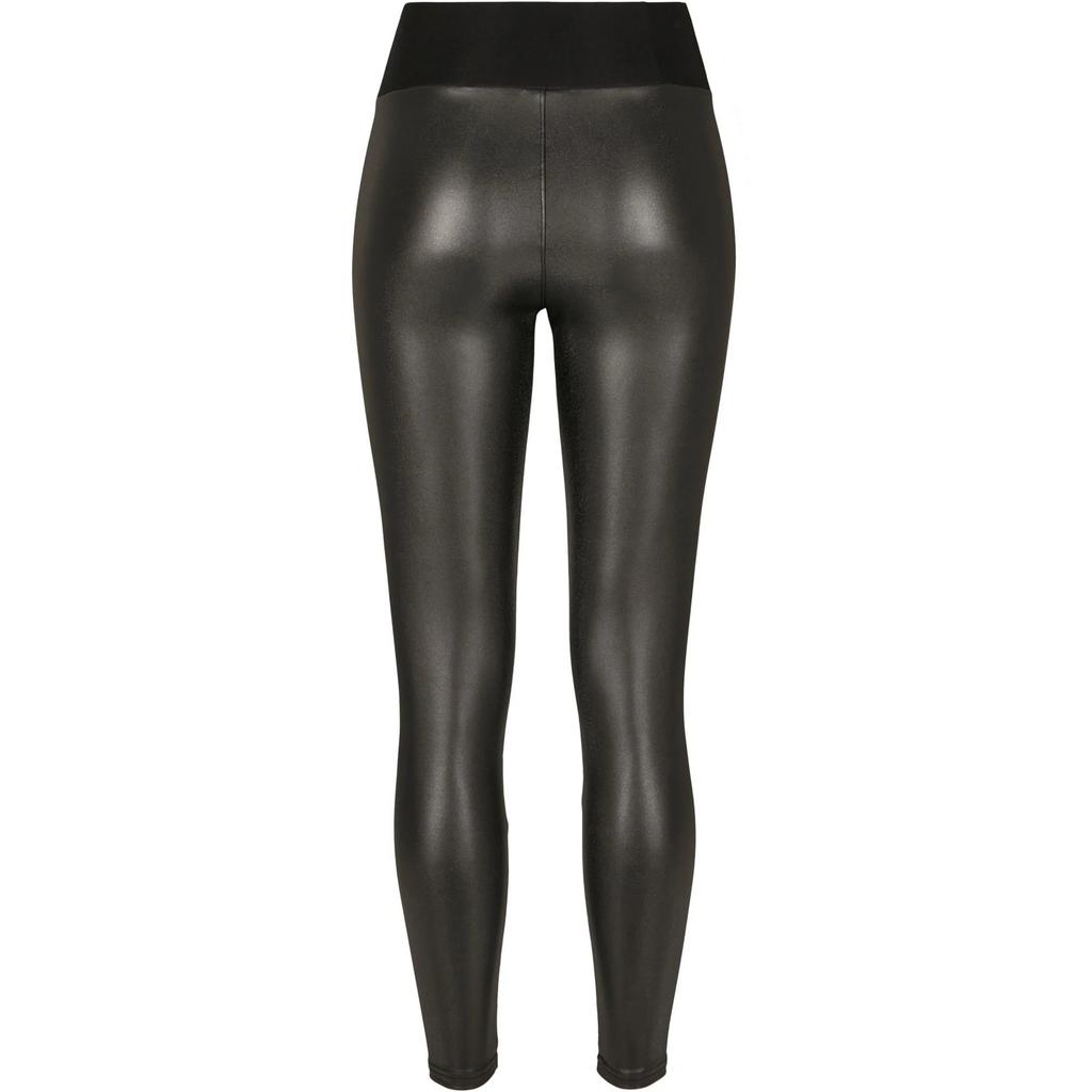 Urban Classics Dam Leggings i Fuskpäls med Hög Midja