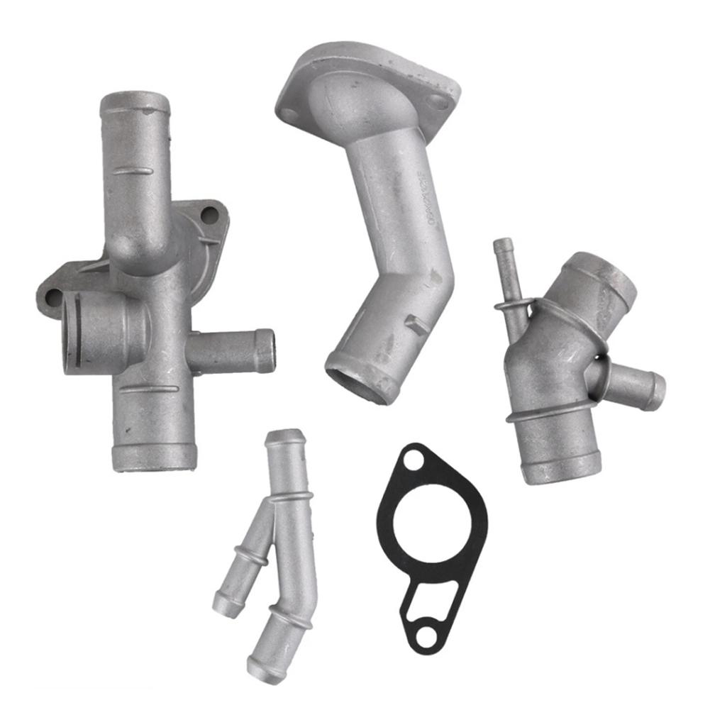 Radiator Flange Coolant Water Pipe As Picture Shows Aluminum Coolant Housing Set Stable Reliability Direct Replacement