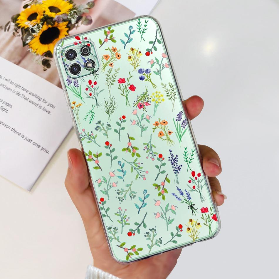 Stylish Phone Case For Samsung Galaxy A22 5G A22S A22 4G Transparent TPU Soft Silicone Back Cover For Samsung A22 A225F A226B