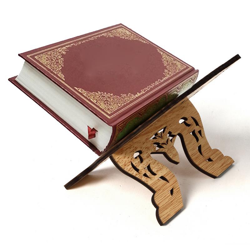 Muslim Kuran Quran Koran Holy Book Stand Holder Eid Al-Fitr Craft Hollow Decor
