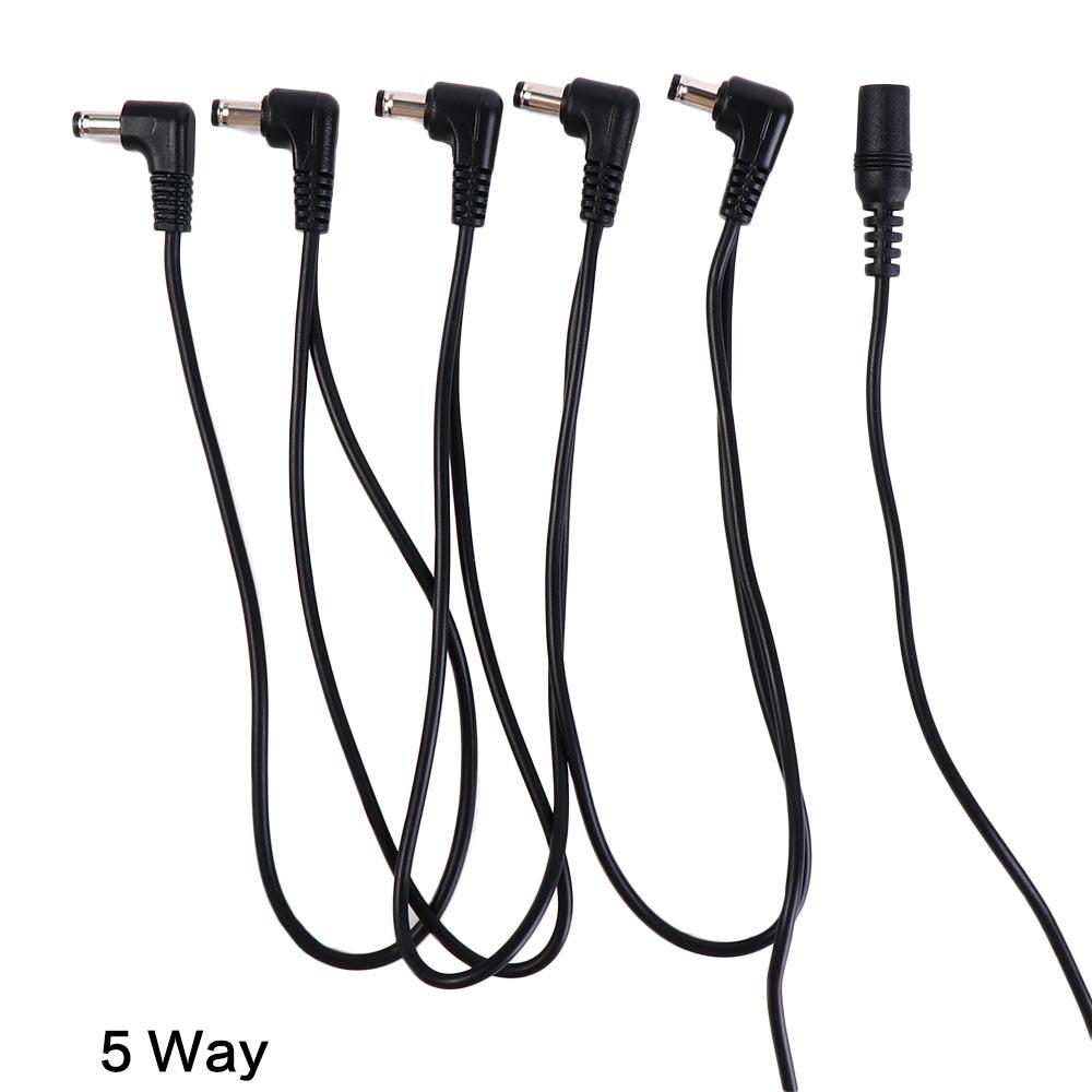 1 to 2 3 5 6 8 10 Ways Daisy Chain Cable 9V DC Power Cord Guitar Pedal Power Cord Copper PVC Guitar Pedal Chain
