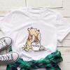 Unisex Winnie The Pooh T-shirt Cartoon Graphic Short Sleeve T Shirts Summer Casual Top T-Shirt Aesthetic Harajuku Clothing