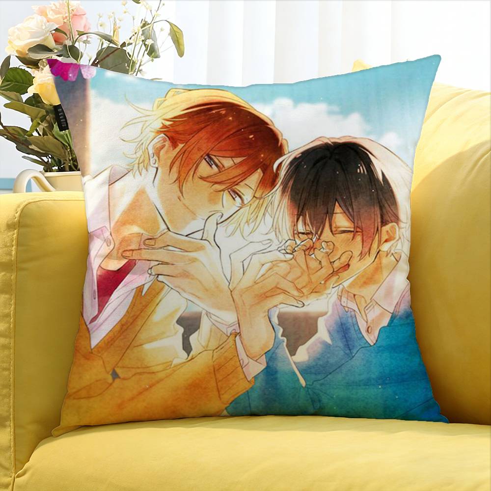 Sasaki to Miyano BL World Various Sizes Square Pillow Case For Car Home Bedchamber Decor