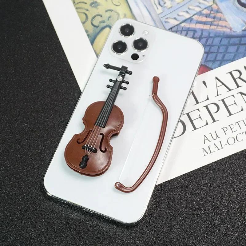 Mini Violin Ornament, Musical Instrument Decoration, Micro Landscape Small Ornament, Home Decoration, Handmade Violin