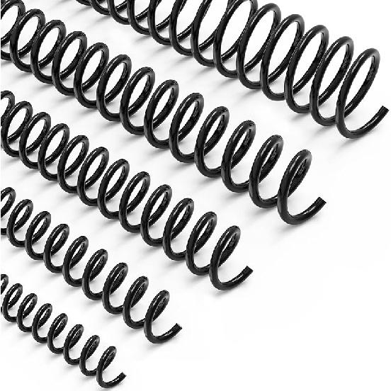 MAKEASY 100 шт Пластиковые спирали для переплета 516 8мм Вместимость 90 листов 41 Черные спирали для переплета для домашнего школьного и офисного использования 6mm14 6200₽