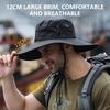 Summer Sunshade Fisherman Hat Men'S Uv Block Outdoor Fishing Waterproof Quick Drying Bucket Hat Large Wide Brim Cycling  Hat