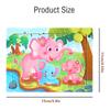 12piece Wooden Jigsaw Puzzle Cartoon Animal Parent-child Theme Puzzles Game Kids Montessori Educational Toys for Children Gifts