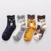 4 Pair Women Students Funny Socks Cute Cartoon Fun Funky Cat Warm Ladies Sock