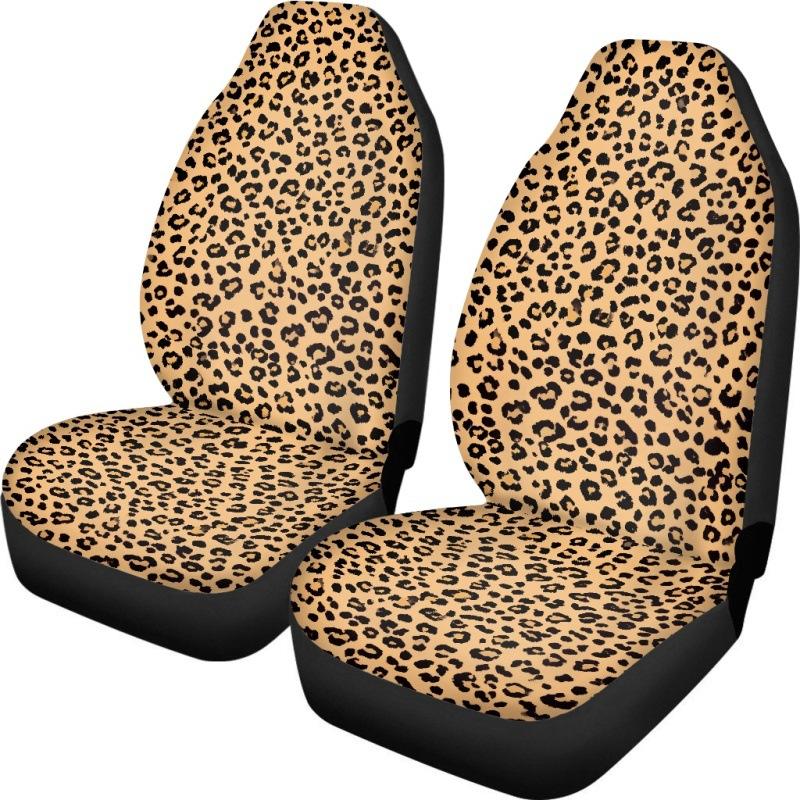 New Car Seat Cushion Universal Four Seasons Car Seat Cover Pink Leopard Print Rose Car Seat Cover