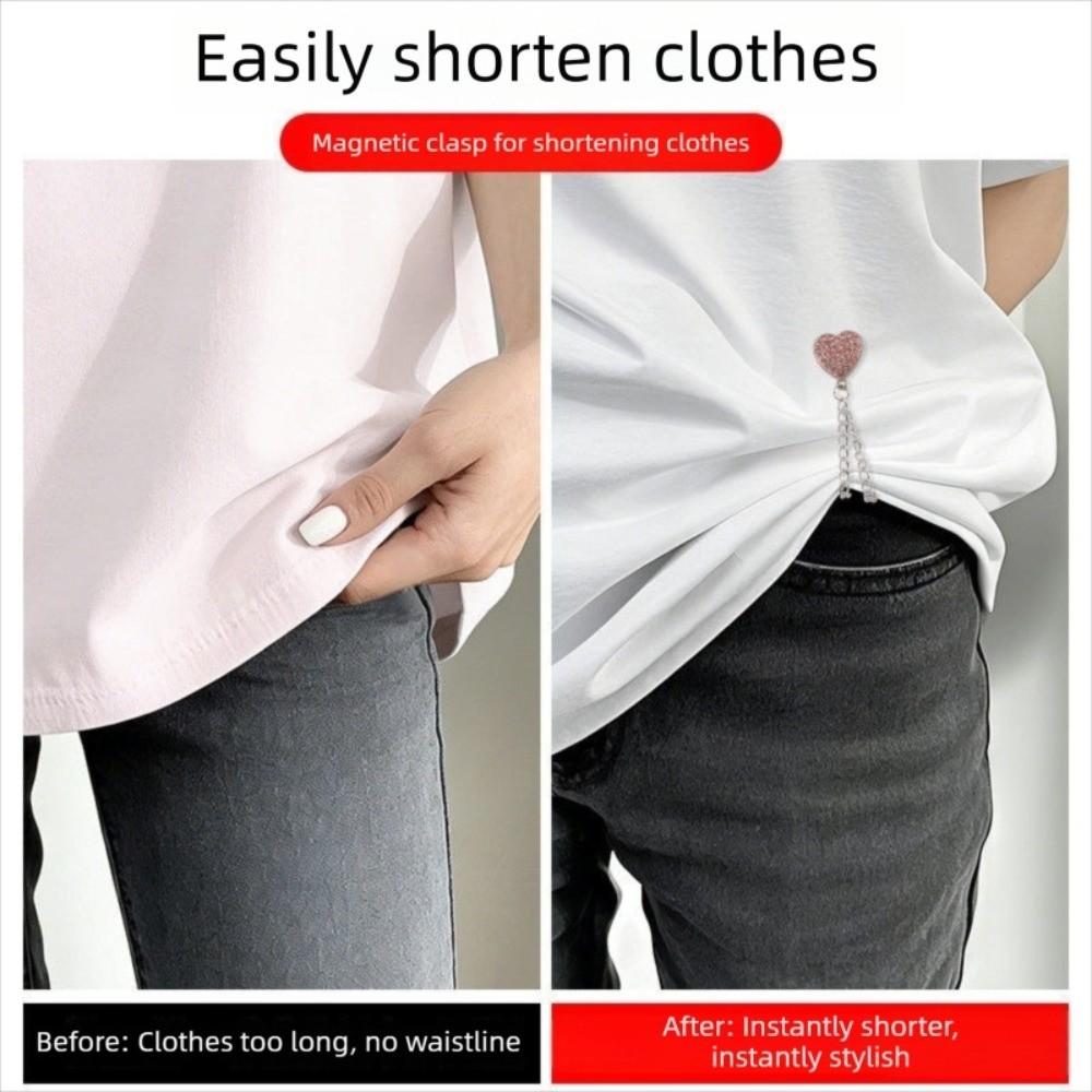 Legs Cuff Fixing Metal Buttons Clip Multi-Function Magnet Clips Magnet Clothing Pins Trouser