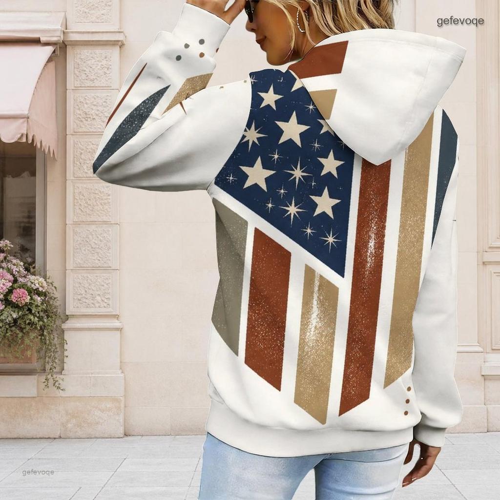Plus Size Ladies Drawstring Hooded Sweatshirt Long Sleeve Loose Soft Casual Fashion Daily Top