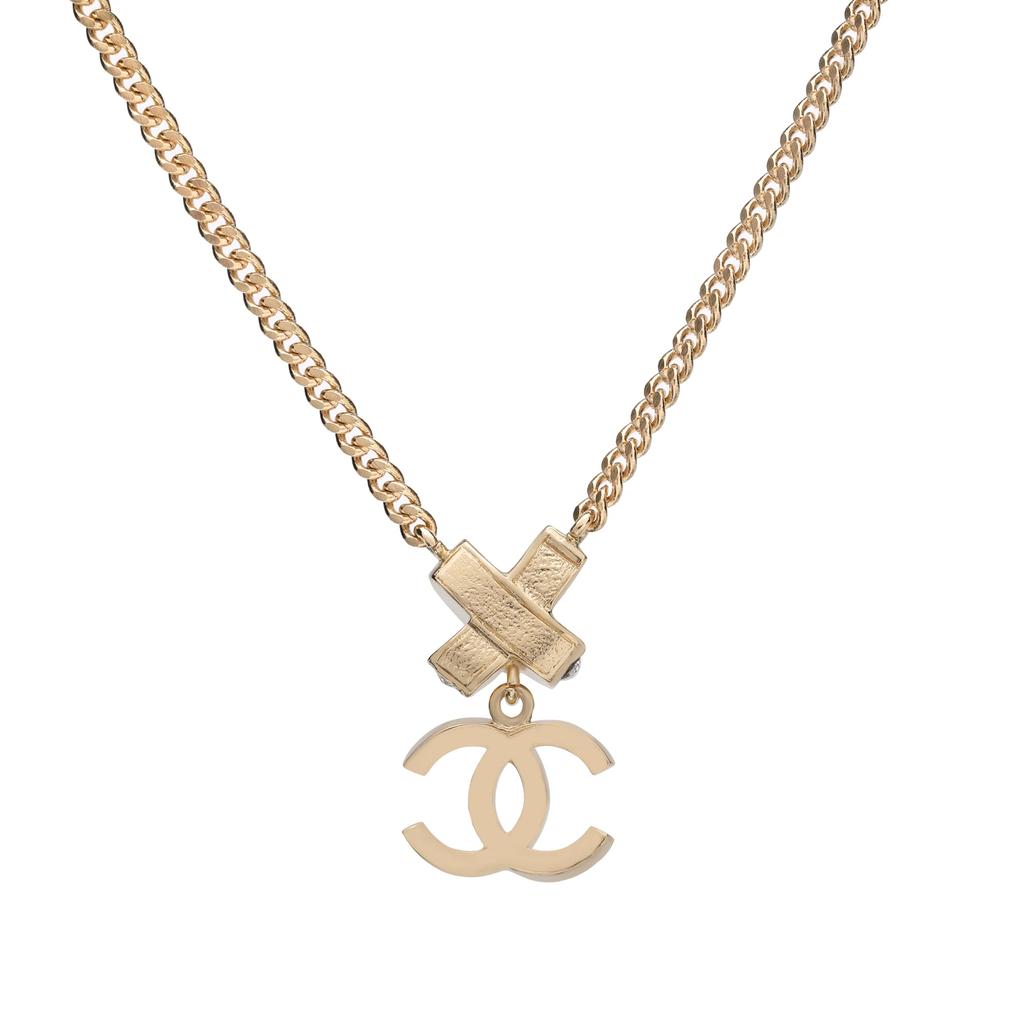 CHANEL Double C Necklaces Women's Gold ABA517-B10566-NN170
