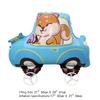 Large Size Walking Balloon Cartoon Animal Foil Balloons Balloon With Wheel  Scene Decoration
