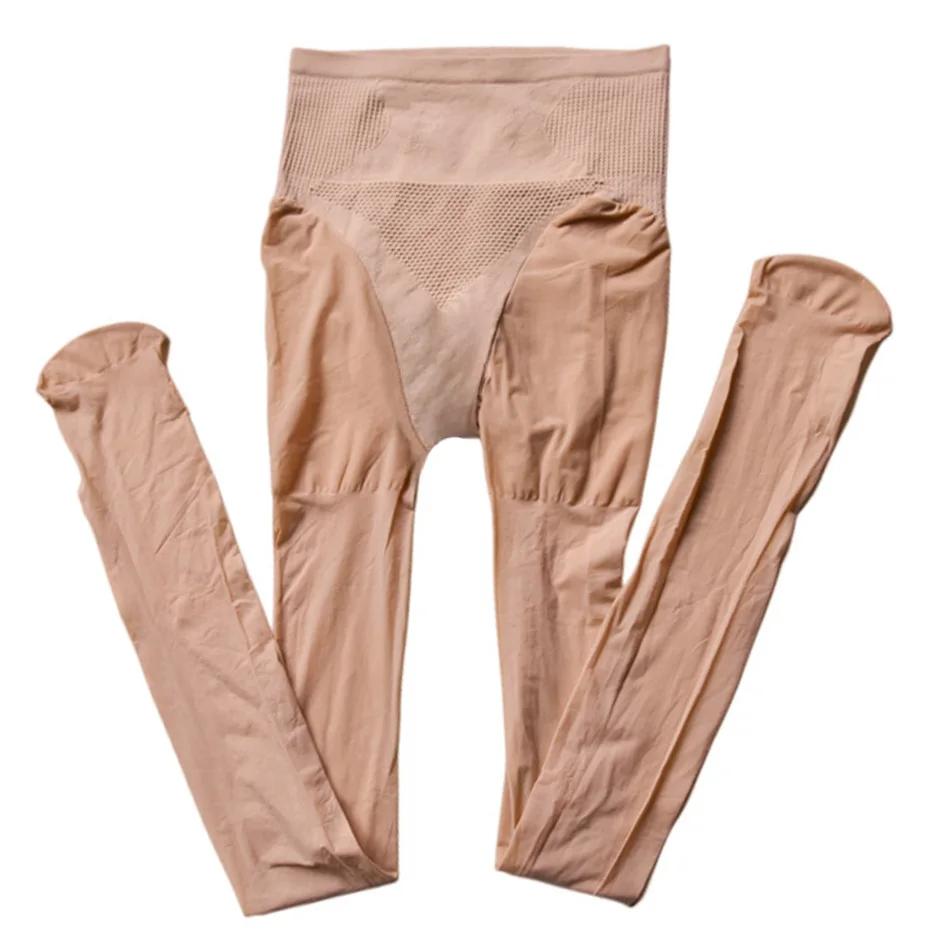Women'S Pantyhose High Waisted Spring Anti-Hook Silk Stockings Elastic Hip Lift Control Abdomen Non-Slip 8D Oil Shiny Sockings
