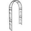 Garden Arch - Scendor - Metal - Black - 220 X 114 X 36 Cm - Rustproof