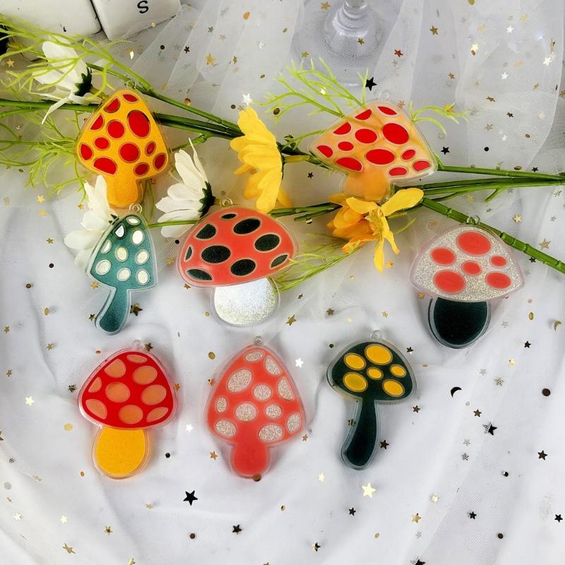 Pilzanhänger mit Lochformen Pilzschlüsselanhänger Epoxidharzformen Pilzsilikonformen DIY Kunsthandwerk Herstellung