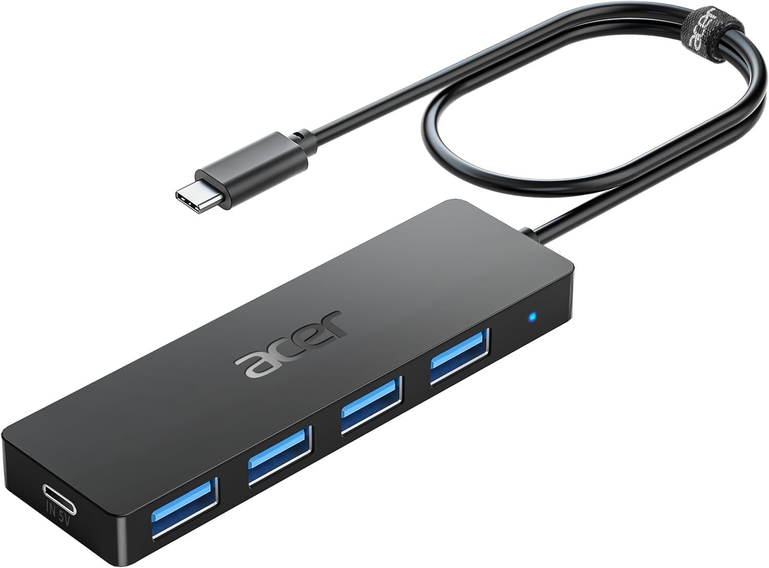 

Acer USB C Хаб Расширение Расширительный Хаб Высокоскоростная Передача Тонкий Легкий Хаб 4 в 1 USB Хаб Совместим с MacBook iPad iPhone 15 Thinkpad 4-портовый чёрный