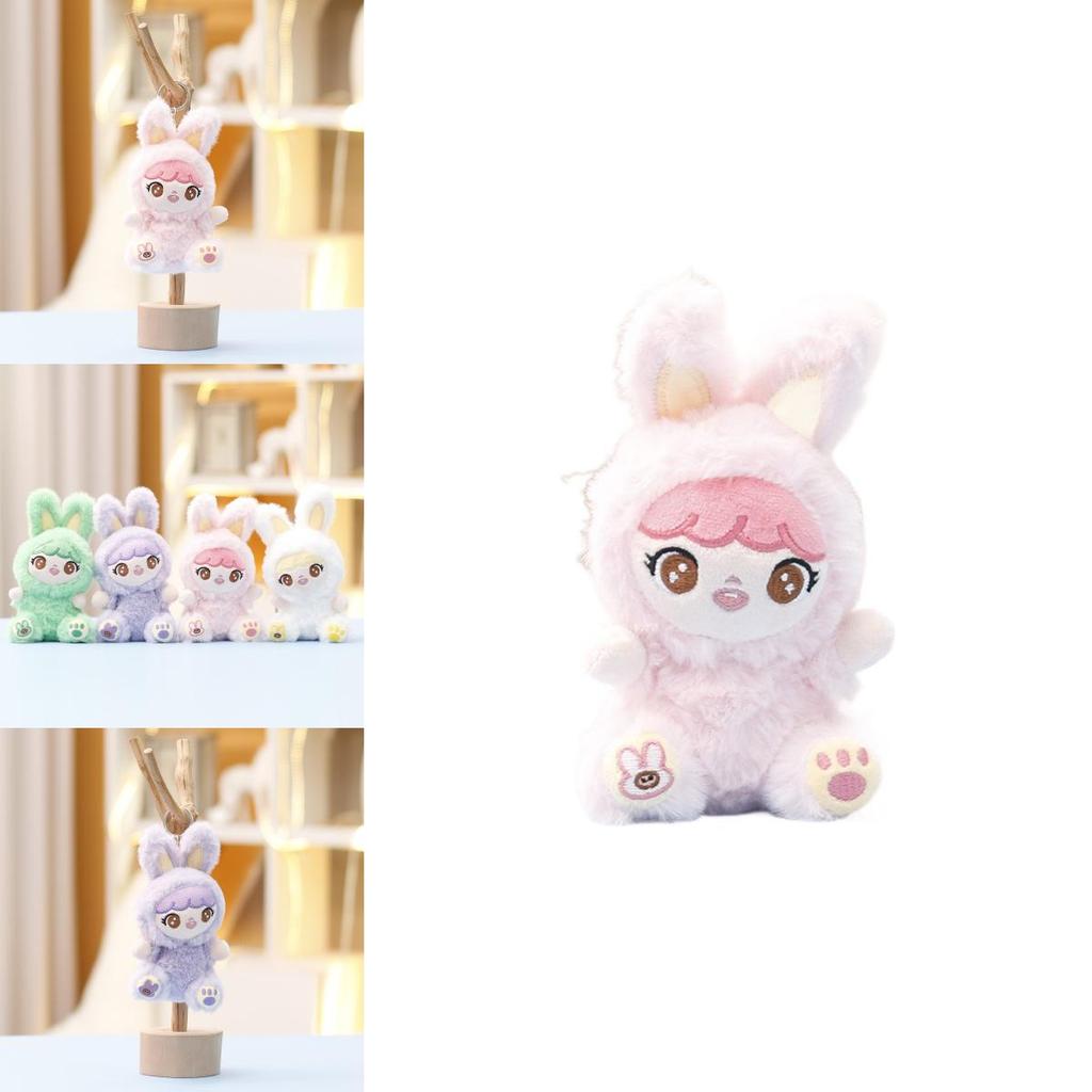 Baby Three Plush Rabbit Keychain Cute Soft Toy For Girls Gift Collectors Item