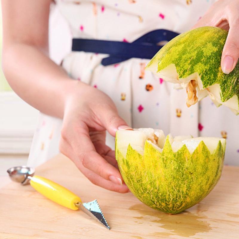 Watermelon Melon Fruit Baller Carving Ice Cream Melon Scoop Carver Craft Ball