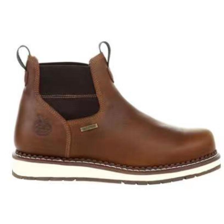 Men'S Martin Boots Round Head Flat Bottom Short Tube Elastic Elastic Large Size Short Boots Size 38-48