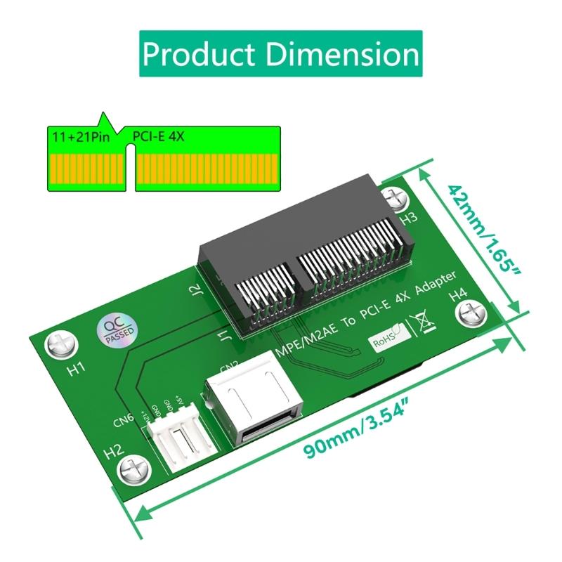 Adaptérový kabel PCIExpress, NGFF M.2 Key A/ na PCIE 4X xtender, rozšiřující kabel NGFF M.2 na PCIE