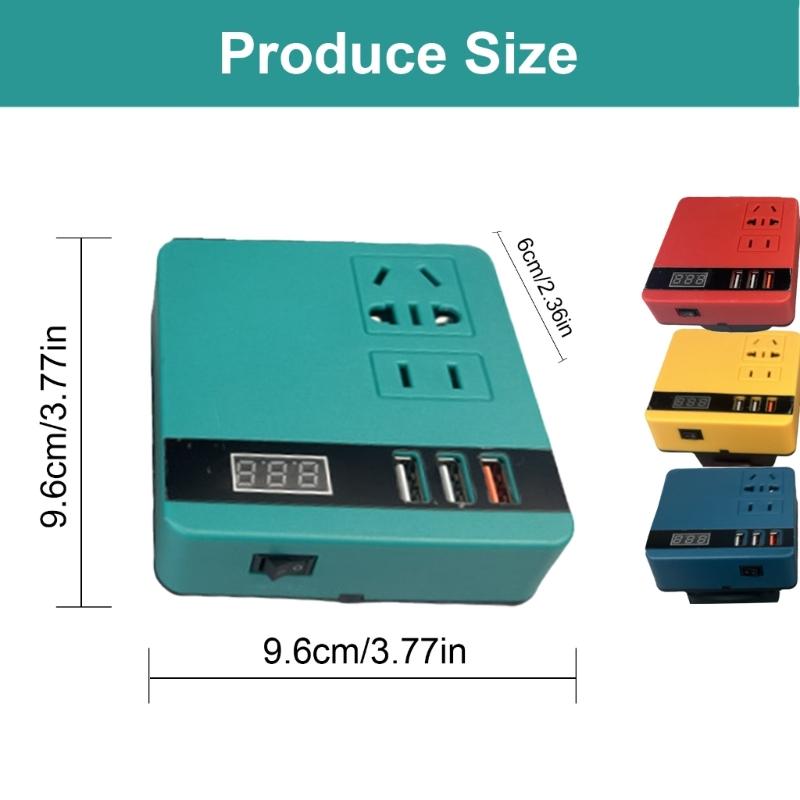Easy Carry  Power Inverters Small  Power Station Generator Multifunction  Charger Adapter for Battery Converts for Travel & Home