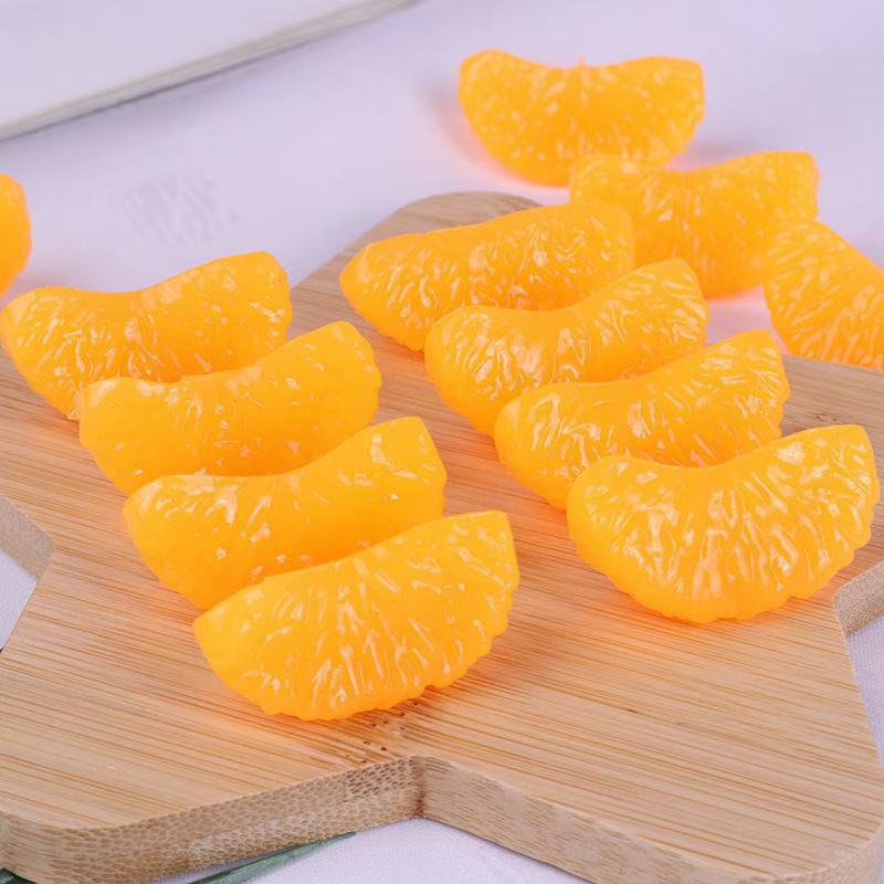 5/10pcs Kawaii Simulation Orange Peel Sticky Squeeze Toys Soft and Realistic Jelly Sparkling Squeeze Toys Children & Adult Gifts