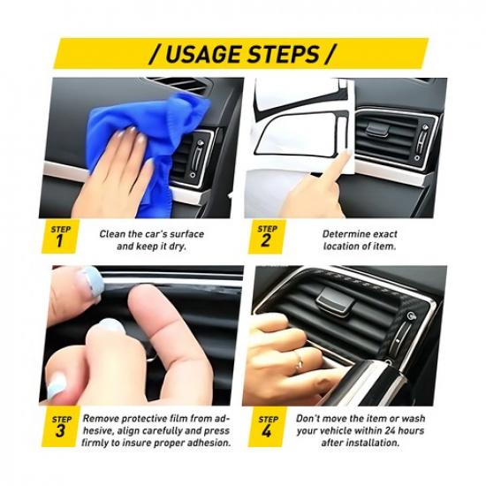 3D PVC Center Control Console Cover Carbon Fiber Protector Fit BMW X6 2008-2014