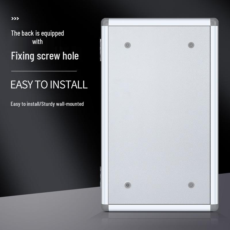 Wall-Mounted Key Management Cabinet for Real Estate & Car Keys