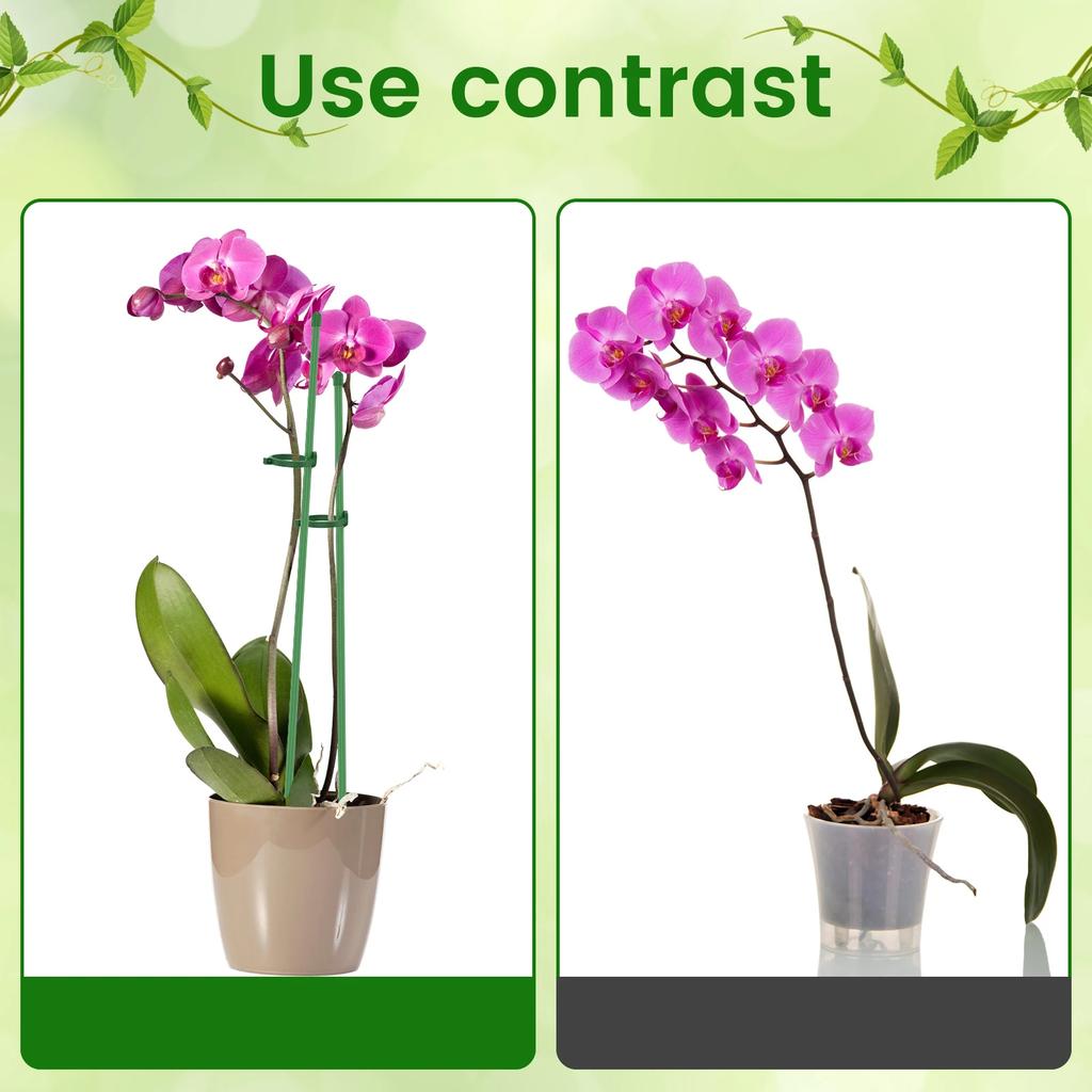 40PCS Plant Support Stick Reusable Flower Holder Clips Plant Extension Pole Stick For Support Climbing Plants Garden Accessories