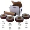 LYFJXX Abrasive Paper 4pc Sandpaper Variety Pack-150 240 320 400 Grit With Dispenser Drawable Emery Cloth Roll Metal Glass Carpentry Sanding Paper