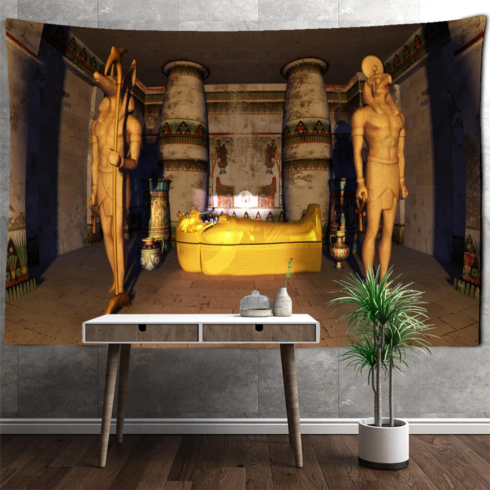 Ancient Egypt Pharaoh Tapestry Wall Hanging Vintage Boho Witchcraft Hippie Tapiz Home Decor Background Cloth