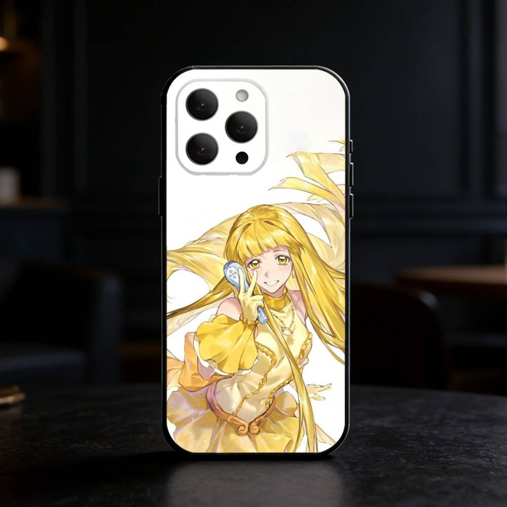 Mermaid Melody Pichi Pitch Phone Case For iPhone 17,16,15,14,13,12,11 Plus,Pro Max,SE4Soft Silicone Black Cover