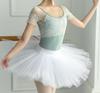 ProDance Lace Ballet Open PLHA005MA Half-Cup Leotard, Back, (Ice Green, L)