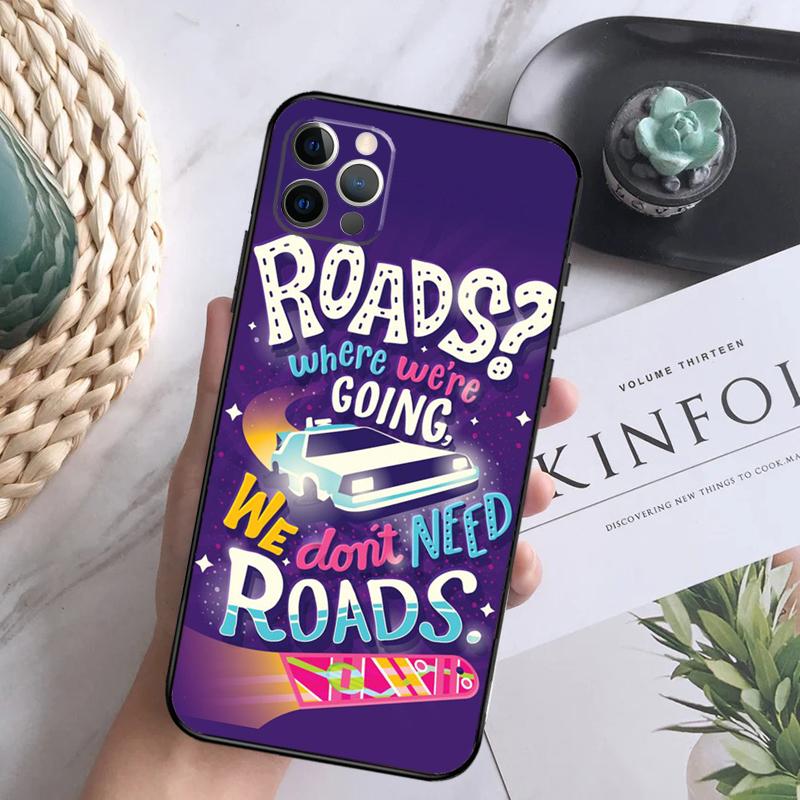 Back To the Future Movie Phone Case For iPhone 16 Pro 11 12 13 14 15 Pro Max Mini XS X XR 7 8 16 Plus Cover Coque