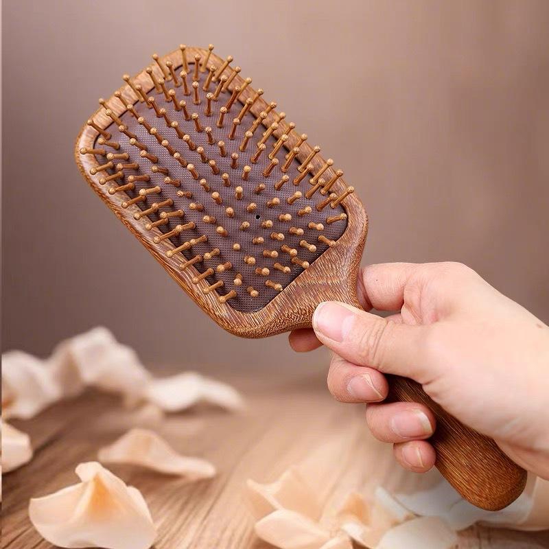 Sandalwood Air Cushion Comb Women's Home Shunfa Head Scalp Meridian Massage Comb Hair Therapy Unclogging Portable Airbag Comb