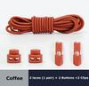 1pair Elastic Shoelaces Round Spring Plastic Lock Quick Wear In 1 Second No Tie Shoelaces Suitable for All Shoelaces Lazy Laces