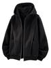 Unisex American-Style Heavy Fleece Hooded Jacket for Autumn/Winter