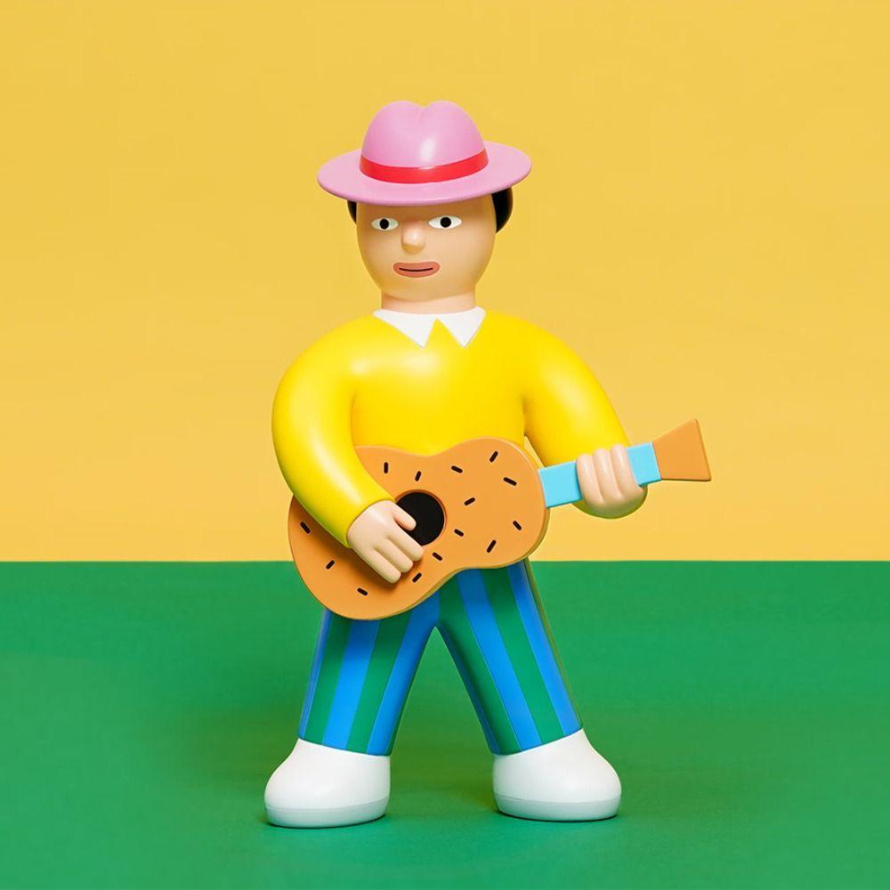 Handmade Funny Character Statue Rural Characters Funny Dolls Ornament  Farmhouse Bookshelf