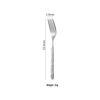 Gold-Plated Western Cutlery Set: Ice Crack Pattern Stainless Steel Fork, Knife, Spoon - Five Pieces.